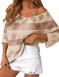 Apricot_khaki Stripe