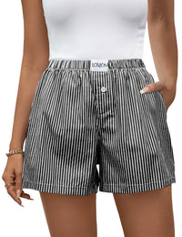 Zz-black White Pinstripe