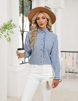 LOMON Button Down Shirts for Women Dressy Casual Long Sleeve Ruffle Blouses Office Tops Work Shirt
