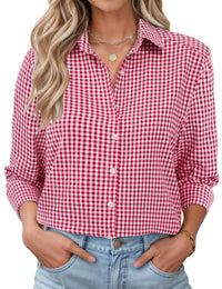Red and White Plaid