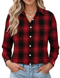 Red and Black Large Plaid (Flannel)