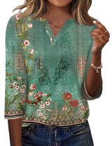 LOMON Womens 3/4 Length Sleeve Tops V Neck Business Casual Blouses Summer Tees Shirts 2026