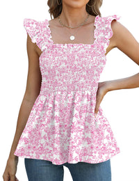 White Pink Floral