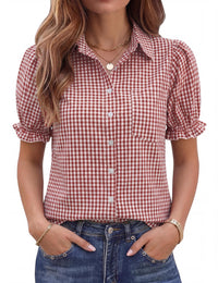 Red and White Plaid