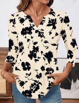 LOMON Womens 3/4 Length Sleeve Tops V Neck Business Casual Blouses Summer Tees Shirts 2026