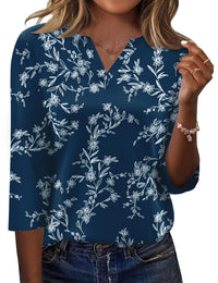 Navy Blue Floral