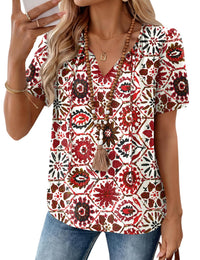 Multi Red Floral