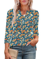 LOMON Womens 3/4 Length Sleeve Tops V Neck Business Casual Blouses Summer Tees Shirts 2026