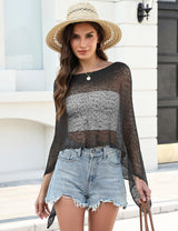 LOMON Womens Sheer Poncho Shrug Bolero Lightweight Knit Crochet Shrug Mesh Cover Up Summer 2026