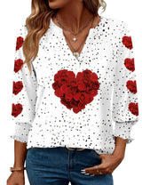 LOMON Women's 2026 Fashion Tops 3/4 Length Sleeve Business Casual Blouses Summer Tees Shirts S-4X