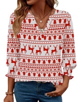 LOMON Women's 2026 Fashion Tops 3/4 Length Sleeve Business Casual Blouses Summer Tees Shirts S-4X