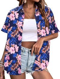 Blue Pink Floral