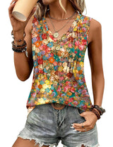 LOMON Tank Tops for Women Loose Fit V Neck Sleeveless Shirts 2026 Fashion Summer Clothes S-3XL
