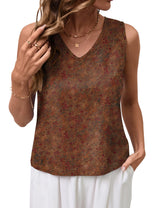 LOMON Womens Linen Crop Tank Top V Neck Tank Tops Sleeveless Cute Spring Summer Tops for Women 2026 Beach Vacation (XS-XL)