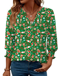 Green Christmas Floral