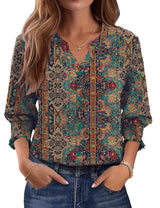 LOMON Button Down Shirts for Women 3/4 Length Sleeve Business Casual Blouses 2026 Summer Tops