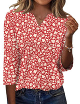 LOMON Womens 3/4 Length Sleeve Tops V Neck Business Casual Blouses Summer Tees Shirts 2026