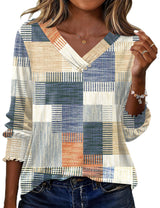 LOMON Blouses for Women Dressy Casual 3/4 Length Sleeve Womens Tops with Buttons Decor