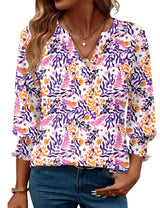 LOMON Women's 2026 Fashion Tops 3/4 Length Sleeve Business Casual Blouses Summer Tees Shirts S-4X