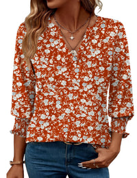 Red White Floral