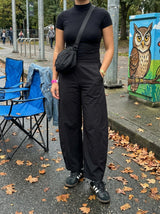 LOMON Wide Leg Barrel Pants for Women 27" Work Dress Casual Golf Loose Fit Crop Ankle Palazzo Slacks with Pockets Spring 2026