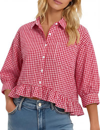 Red and White Plaid