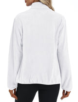 LOMON Fleece Jacket Women with 6 Pockets Lightweight Full Zip Coat