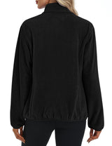 LOMON Fleece Jacket Women with 6 Pockets Lightweight Full Zip Coat