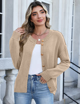 LOMON Womens Cardigan Sweaters 2026 Chunky Fall Winter Button Up Outfits