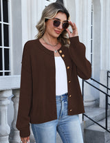 LOMON Womens Cardigan Sweaters 2026 Chunky Fall Winter Button Up Outfits