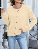 LOMON Womens Cardigan Sweaters 2026 Chunky Fall Winter Button Up Outfits