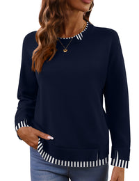 Navy Blue Striped